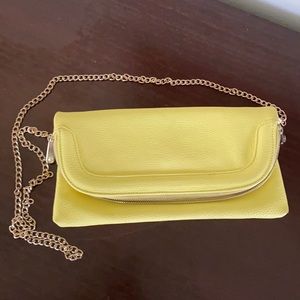 Yellow crossbody/clutch